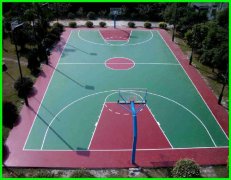 混合塑胶篮球场