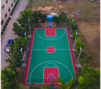 混合塑胶篮球场